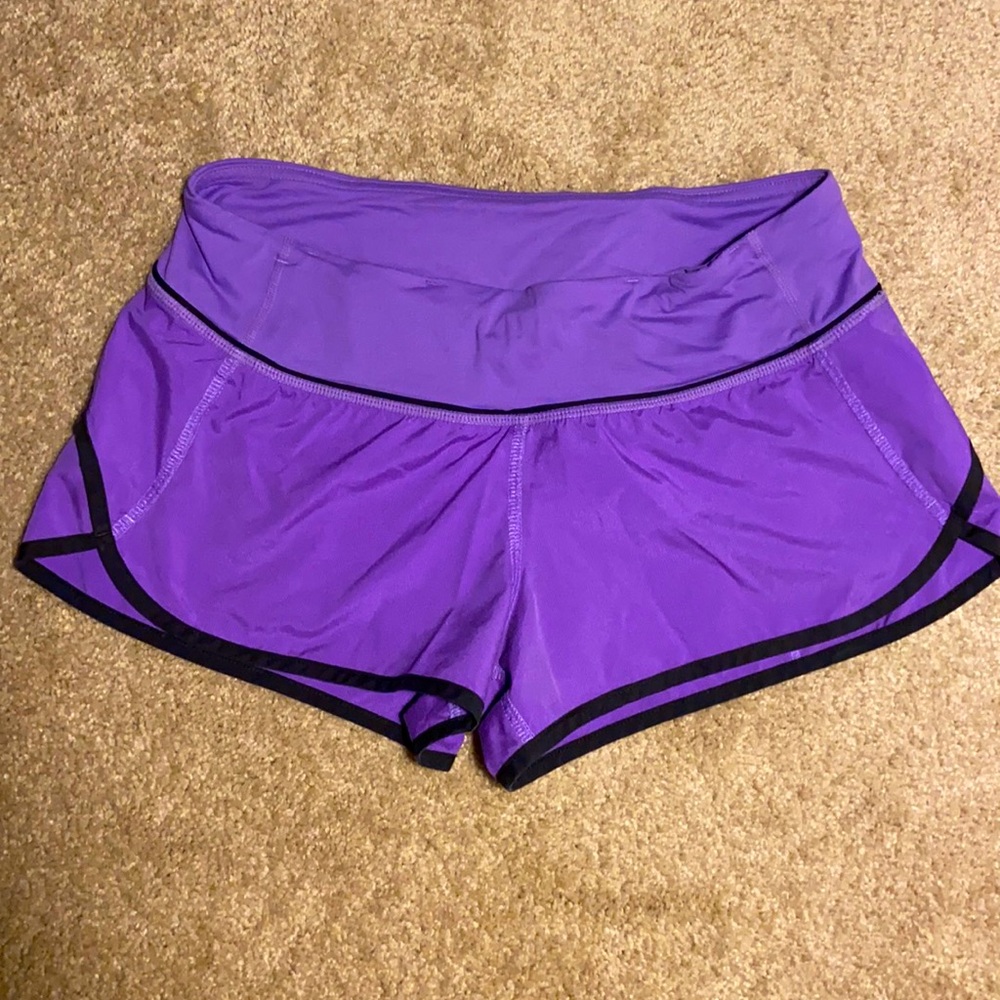 Lululemon Run Speed short 4 EUC - purple and black